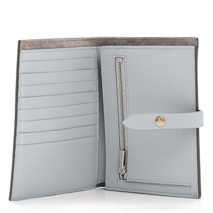 Celine Grained Calfskin Medium Multifunction Strap Wallet Pebble Mineral 5 of 9