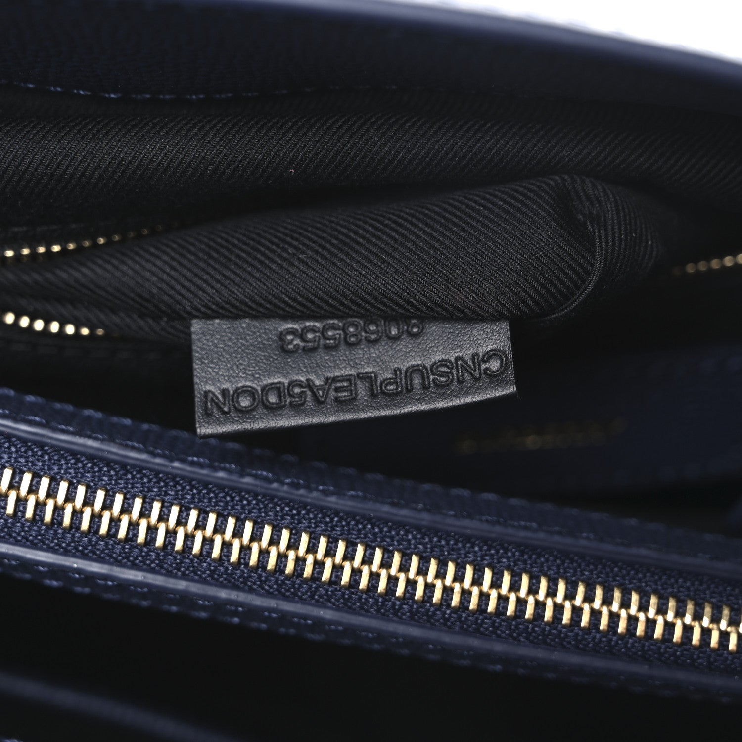 Burberry Derby Calfskin House Check Medium Banner Tote Ink Blue 7 of 10