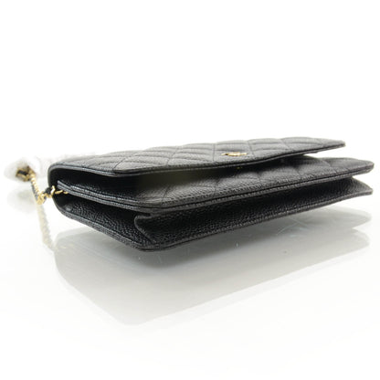Chanel Caviar Quilted Wallet On Chain WOC Black 4 of 10