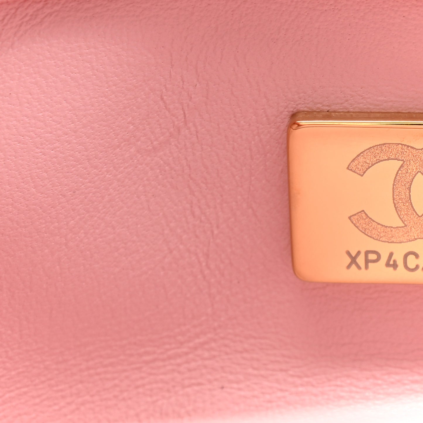 Lambskin Quilted Mini Color Match Flap Light Pink