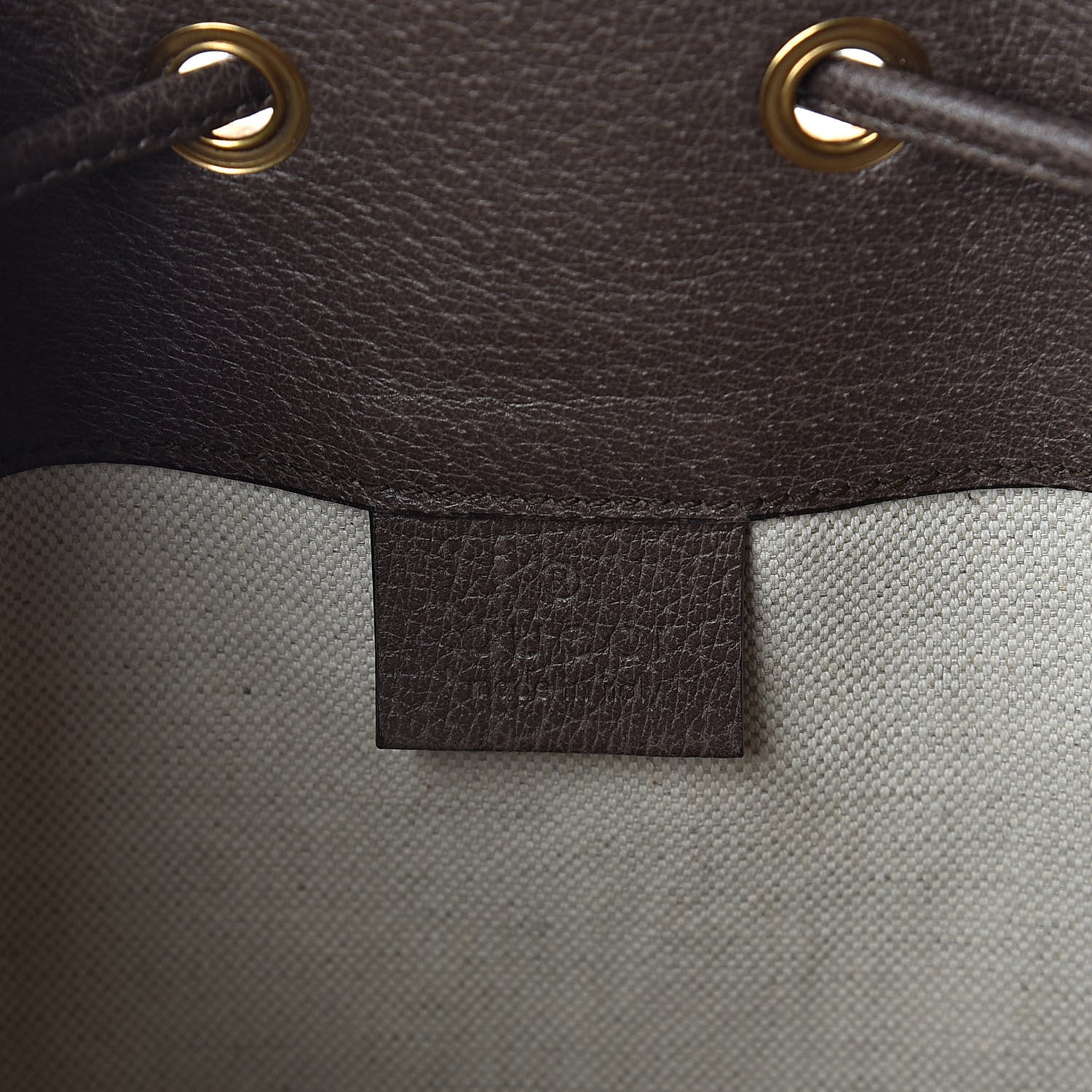 Gucci GG Supreme Monogram Web Ophidia Bucket Bag Brown 6 of 9