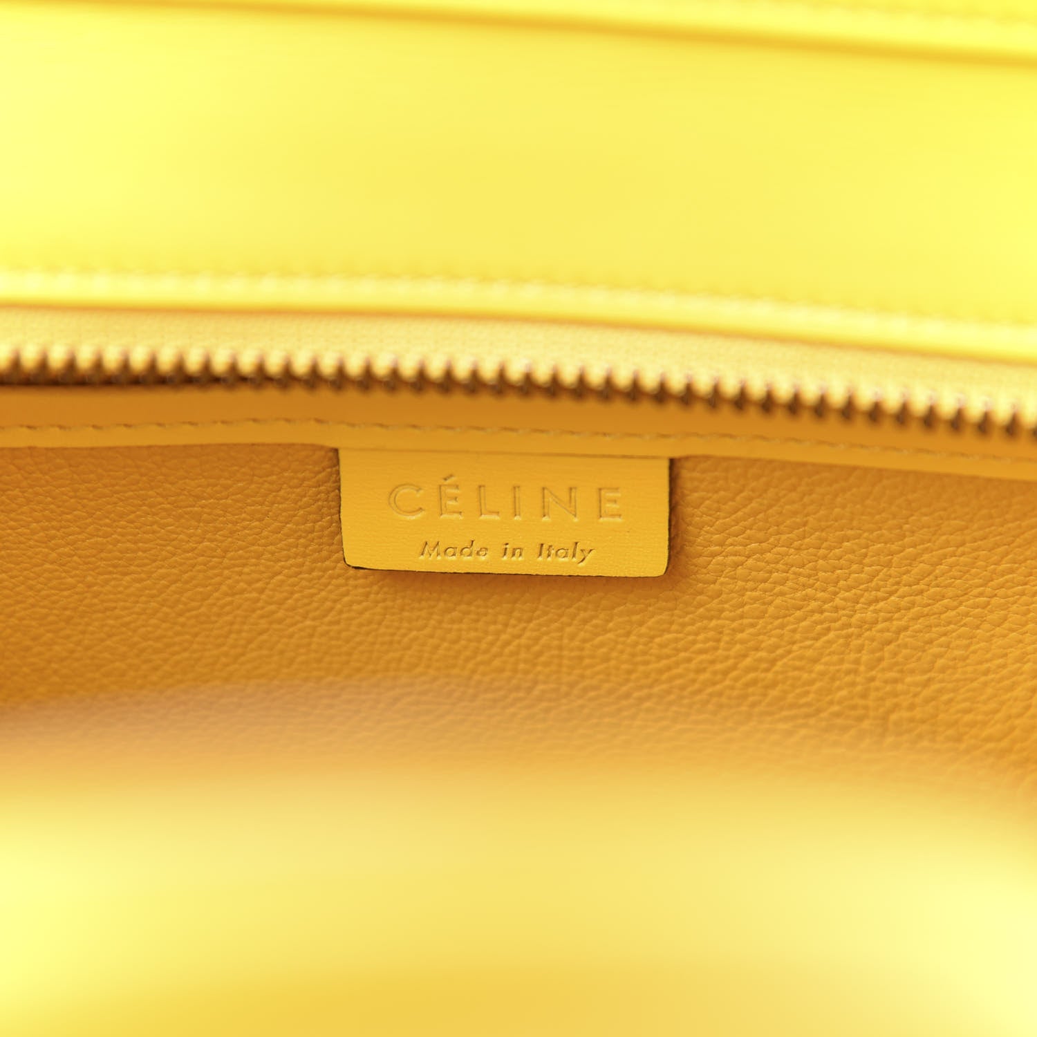Celine Palmelato Calfskin Nano Luggage Sunflower 6 of 10