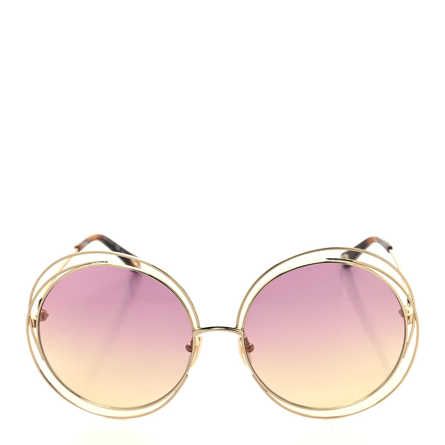 Chloe Oversize Round Carlina Oversized Round Sunglasses CE114S Silver 2 of 7
