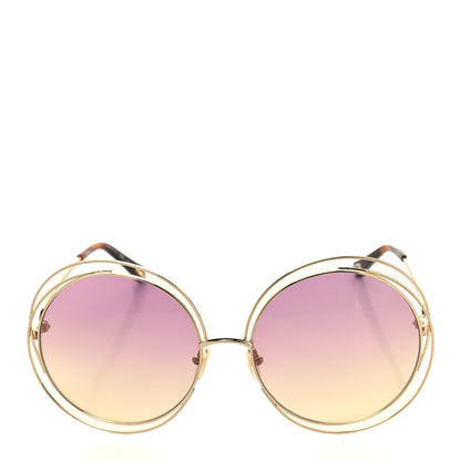 Chloe Oversize Round Carlina Oversized Round Sunglasses CE114S Silver 2 of 7
