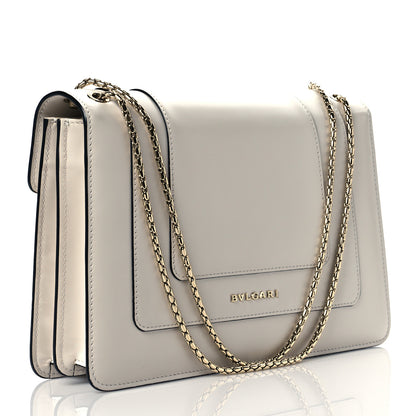 Bulgari Calfskin Serpenti Forever Shoulder Bag White 6 of 18