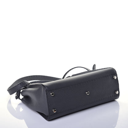Fendi Cuoio Romano Selleria Bi-Color Medium Peekaboo Iconic Satchel Asfalto Latte 5 of 9