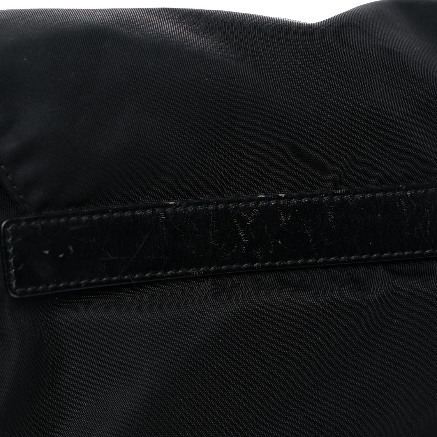 Prada Tessuto Nylon Saffiano Messenger Bag Black 13 of 17