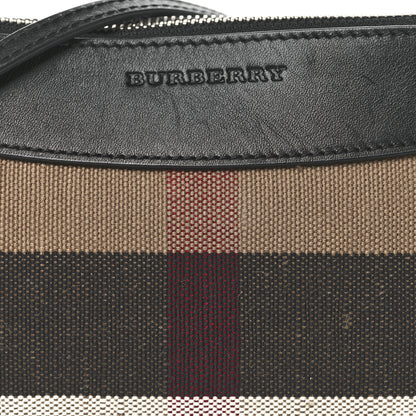 Burberry Mega Check Peyton Crossbody Clutch Bag Black 8 of 10