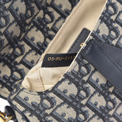 Christian Dior Oblique Mini Saddle Bag Blue 7 of 10