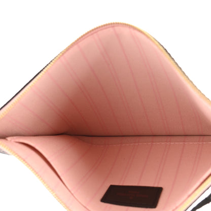Louis Vuitton Damier Ebene Neverfull MM GM Pochette Rose Ballerine 5 of 8