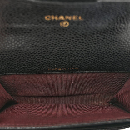 Chanel Caviar Quilted Flap Card Holder Black 5 of 9