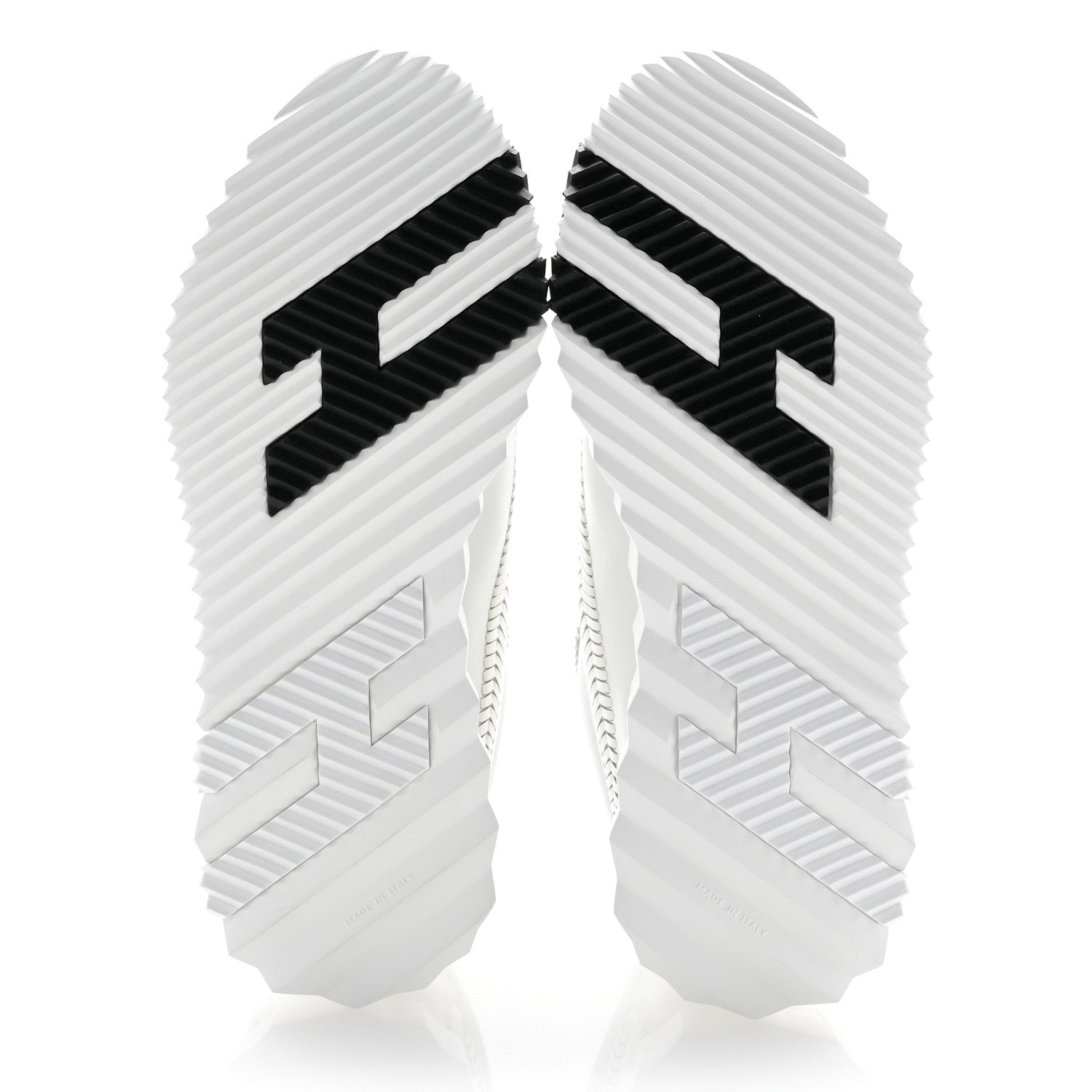 Hermes Calfskin Herringbone Braided Bouncing Sneakers 37 White 5 of 9