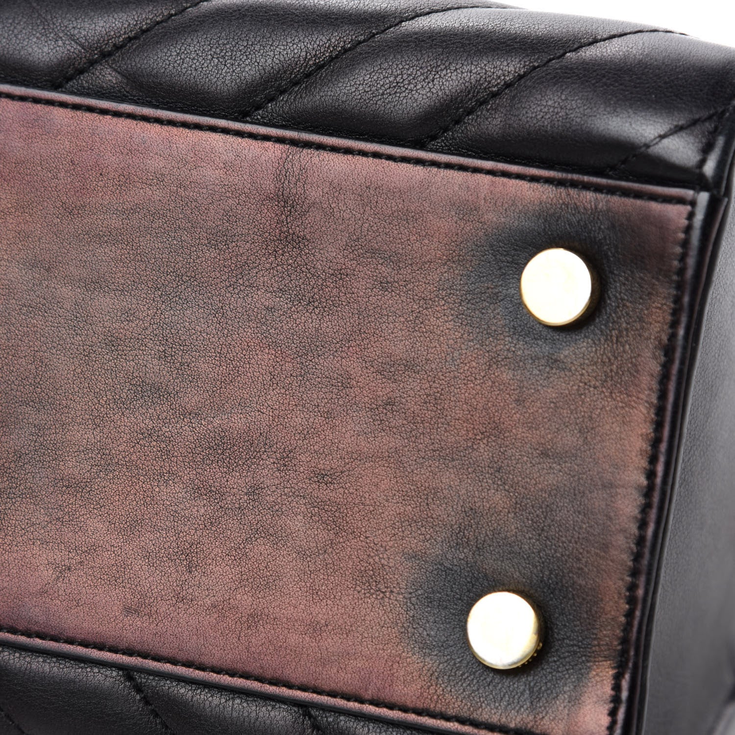Saint Laurent Calfskin Matelasse Chevron Small Monogram Cabas Black 9 of 14