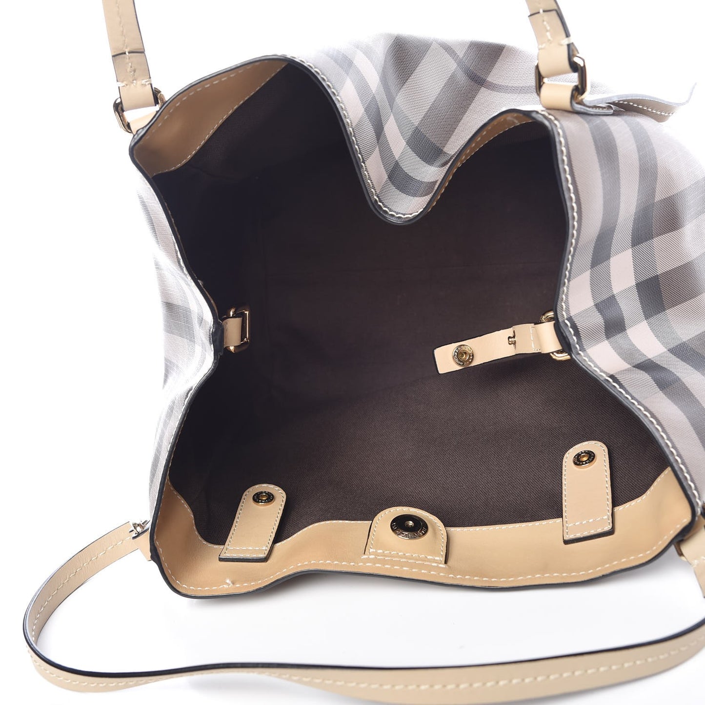 Smoked Check Small Canterbury Tote Trench