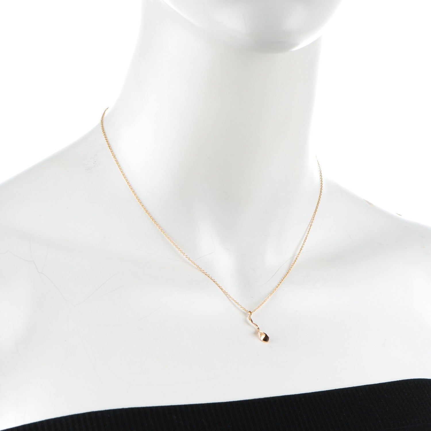 Tiffany 18K Yellow Gold Frank Gehry Orchid Pendant Necklace 2 of 6