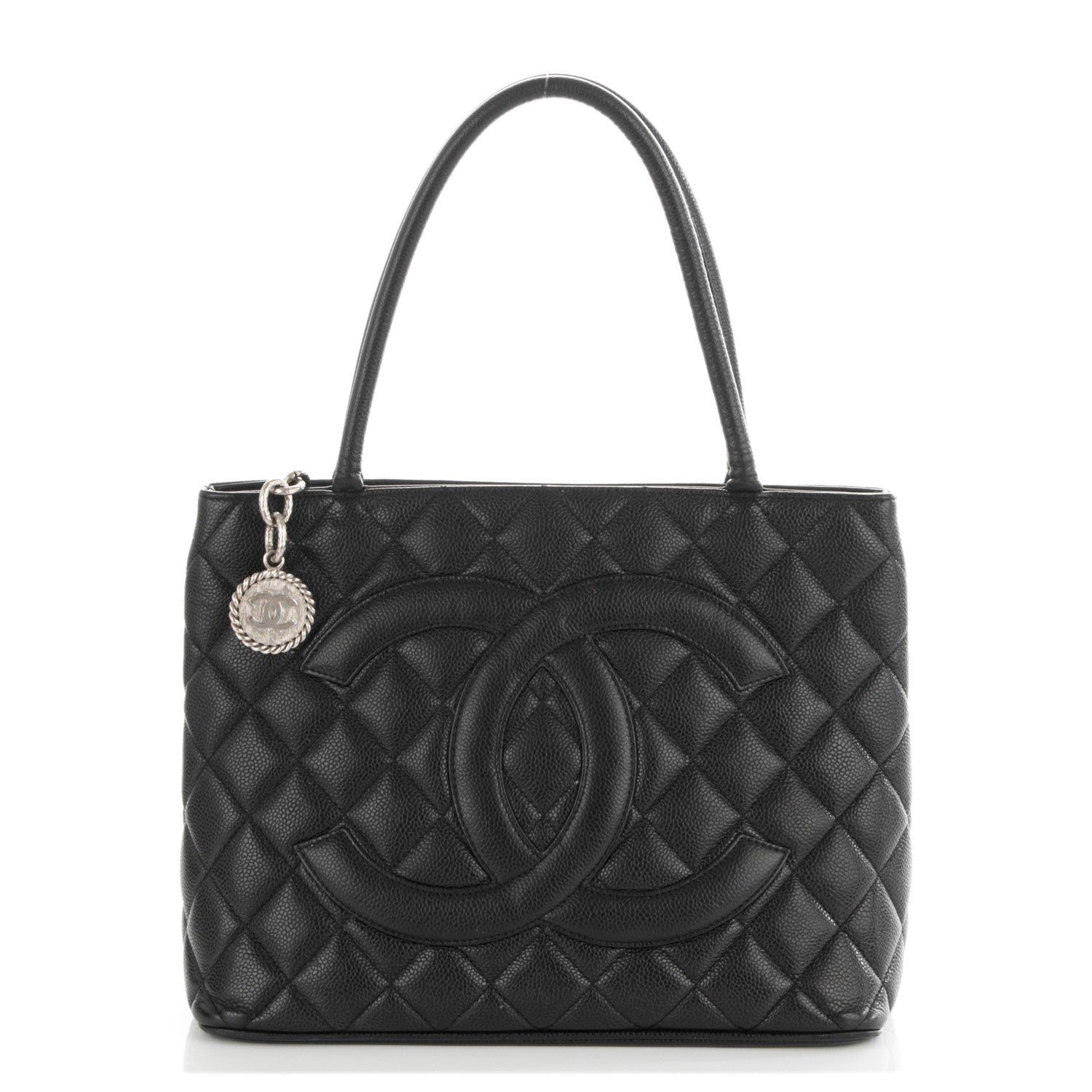 Chanel Caviar Quilted Medallion Tote Black 1 of 5