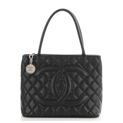 Chanel Caviar Quilted Medallion Tote Black 1 of 5