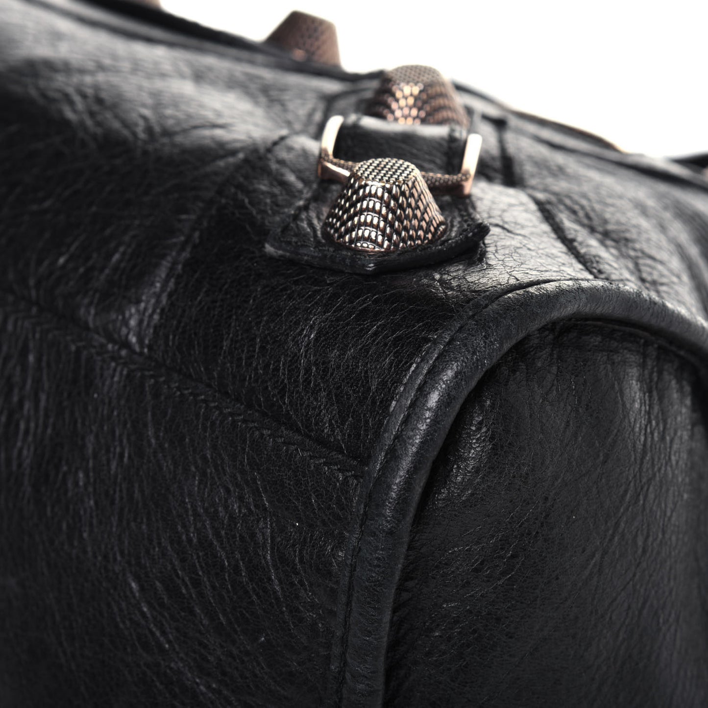 Agneau Giant 21 Rose Gold Hardware City Black