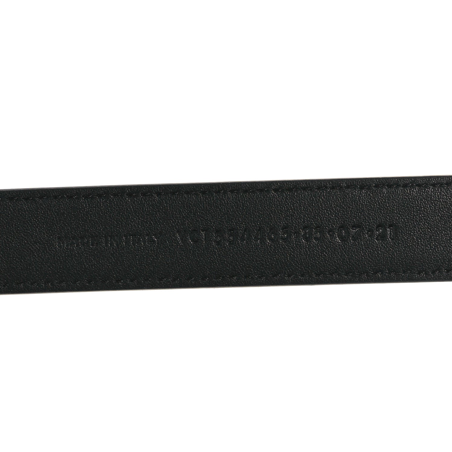 Saint Laurent Smooth Calfskin Monogram Square Buckle Belt 85 34 Black 4 of 5