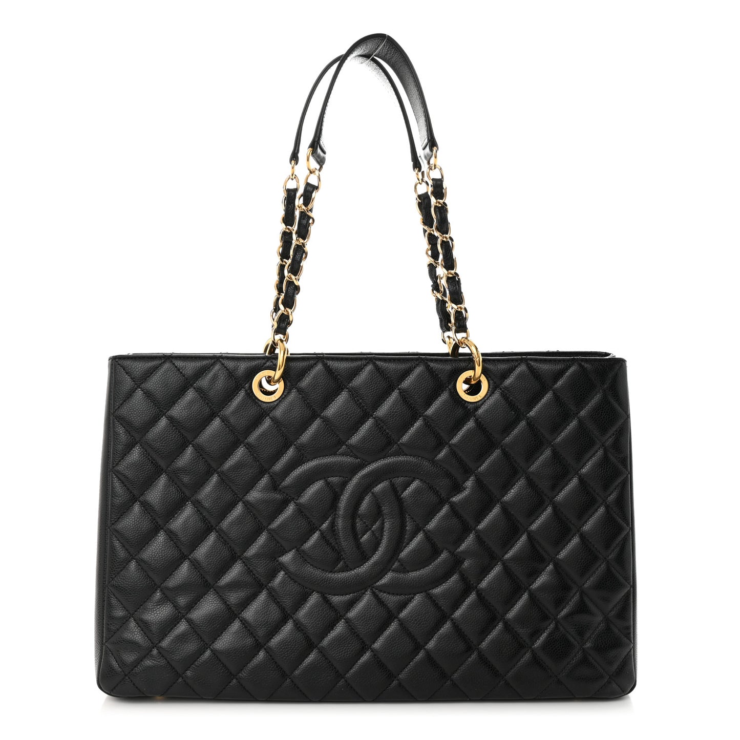 Caviar Quilted XL Grand Shopping Tote GST Black