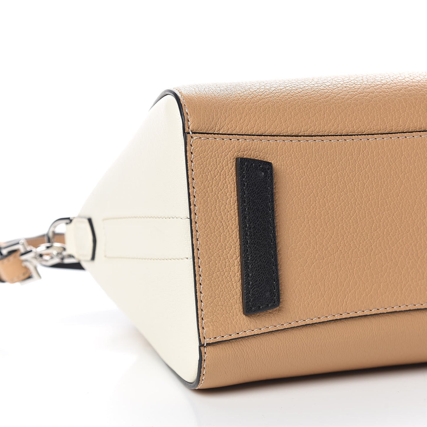 Sugar Goatskin Mini Tri-Color Antigona Light Brown Beige Black