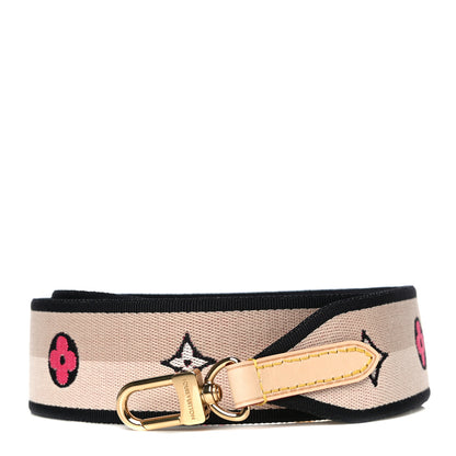 Louis Vuitton Jacquard Speedy Bandouliere 20 Shoulder Strap Black 1 of 5