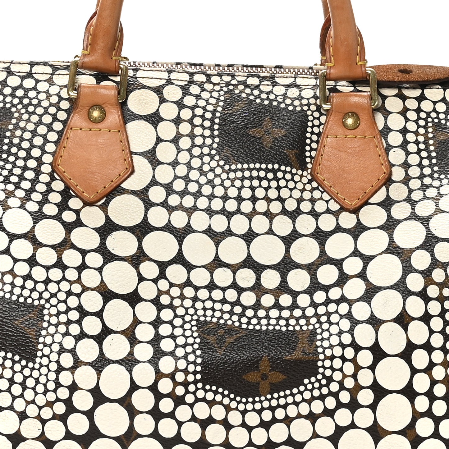 Monogram Kusama Town Speedy 30 White