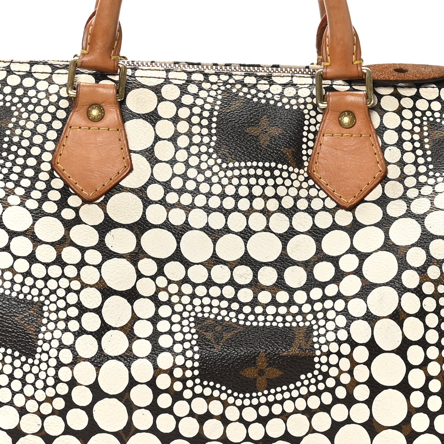 Louis Vuitton Monogram Kusama Town Speedy 30 White 8 of 11