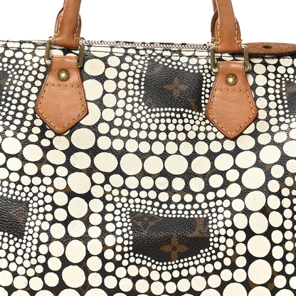 Louis Vuitton Monogram Kusama Town Speedy 30 White 8 of 11