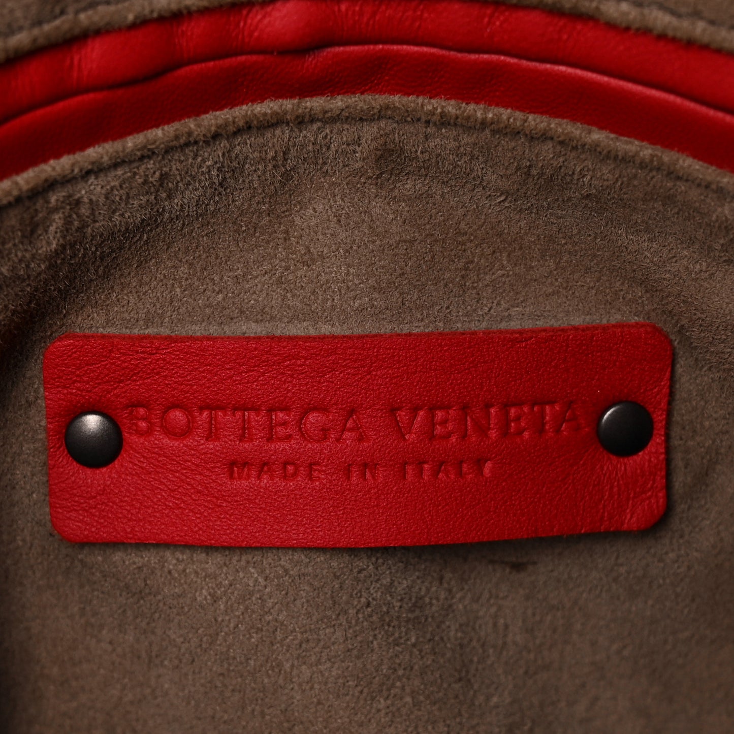 Nappa Intrecciato Nodini Crossbody Messenger Red
