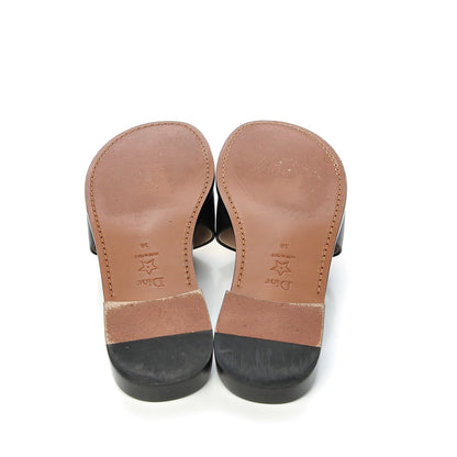 Christian Dior Calfskin Dio(r)evolution 10mm Slide Sandals 38 Black 7 of 10
