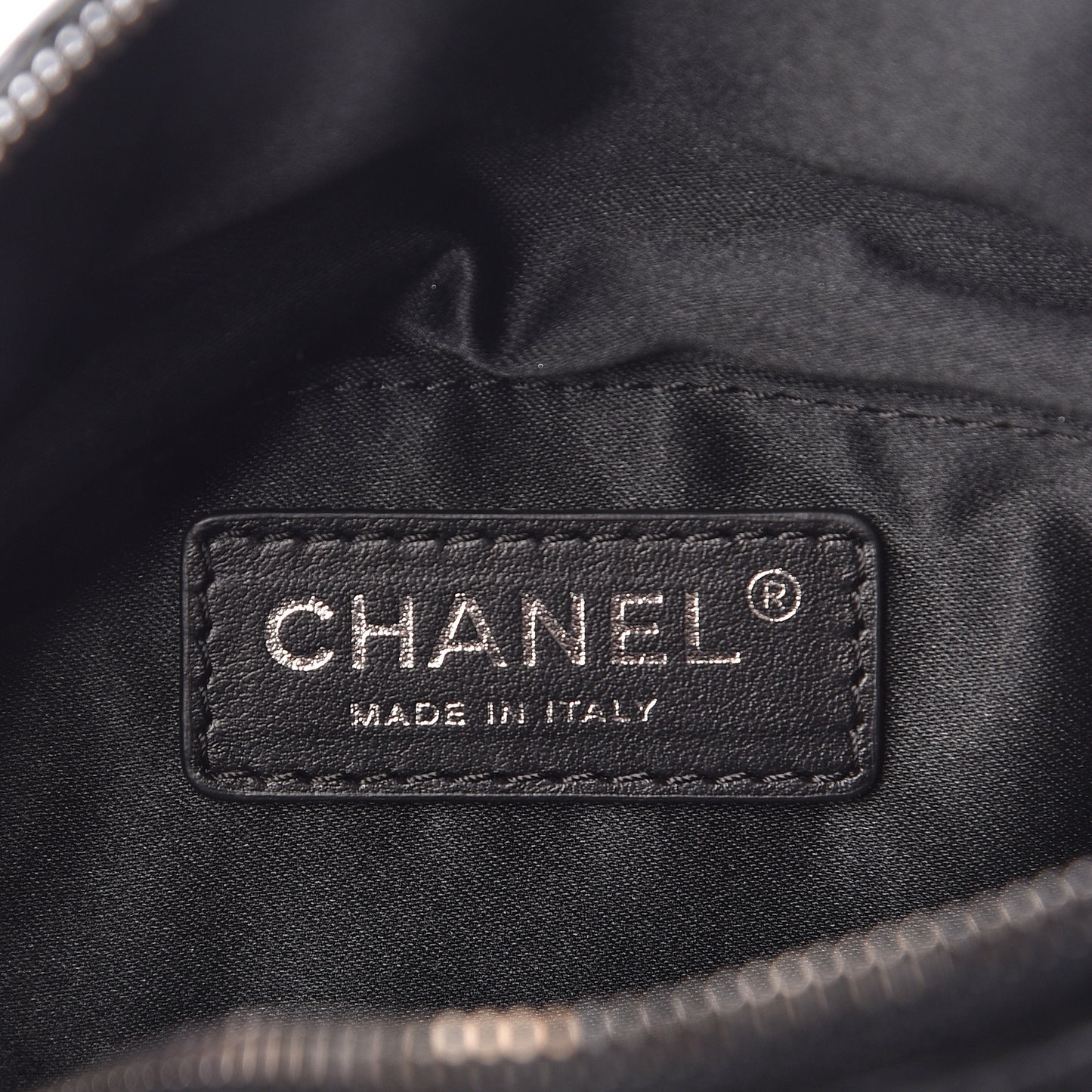 Lambskin Quilted Banane Waist Bag Fanny Pack Black