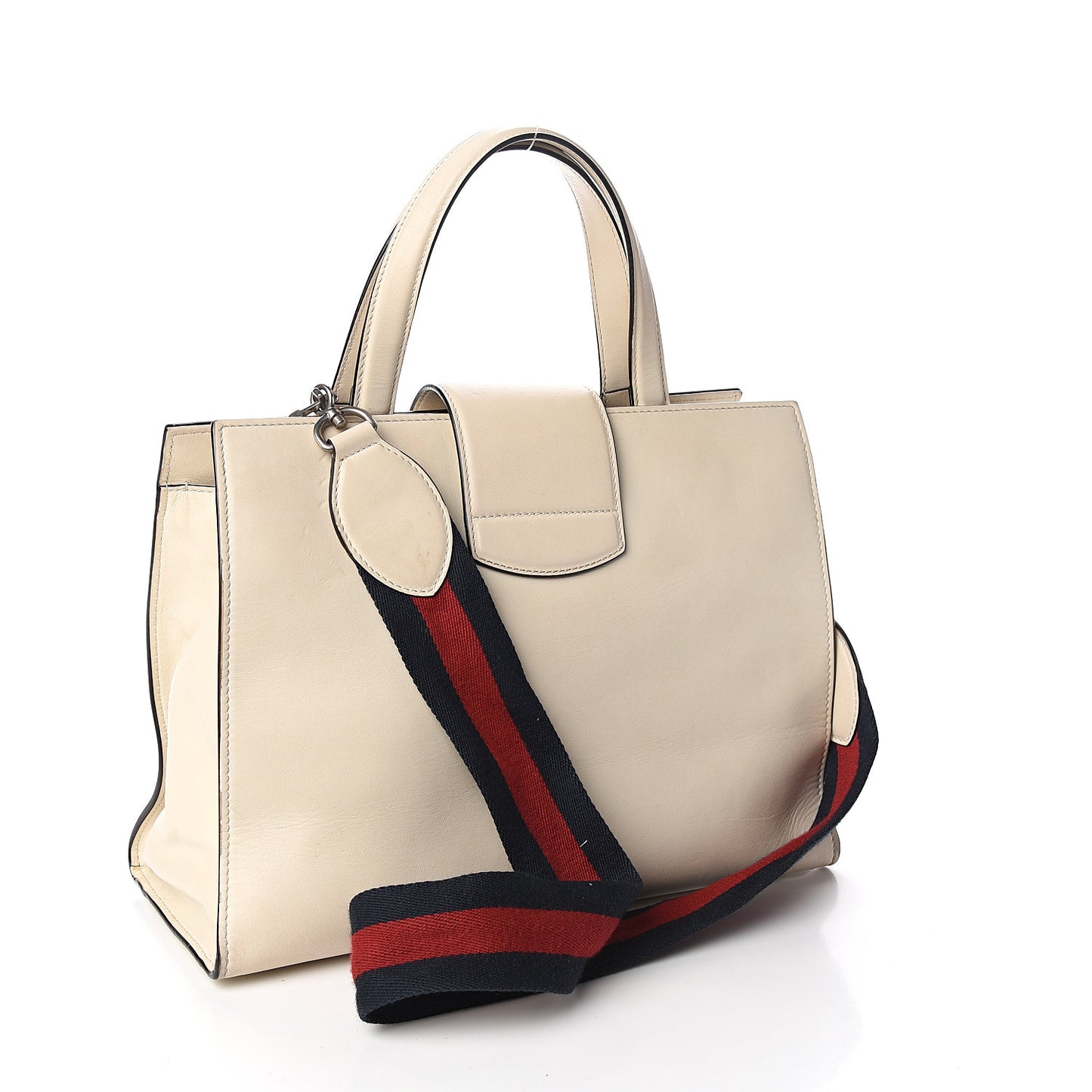 Calfskin Web Medium Dionysus Tote Bag White