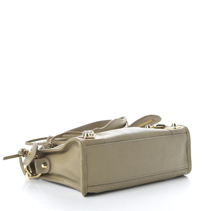 Balenciaga Chevre Gold Metallic Edge Hardware Mini City Beige Latte 4 of 10