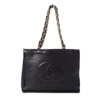 Chanel Lambskin CC Tote Black 1 of 11