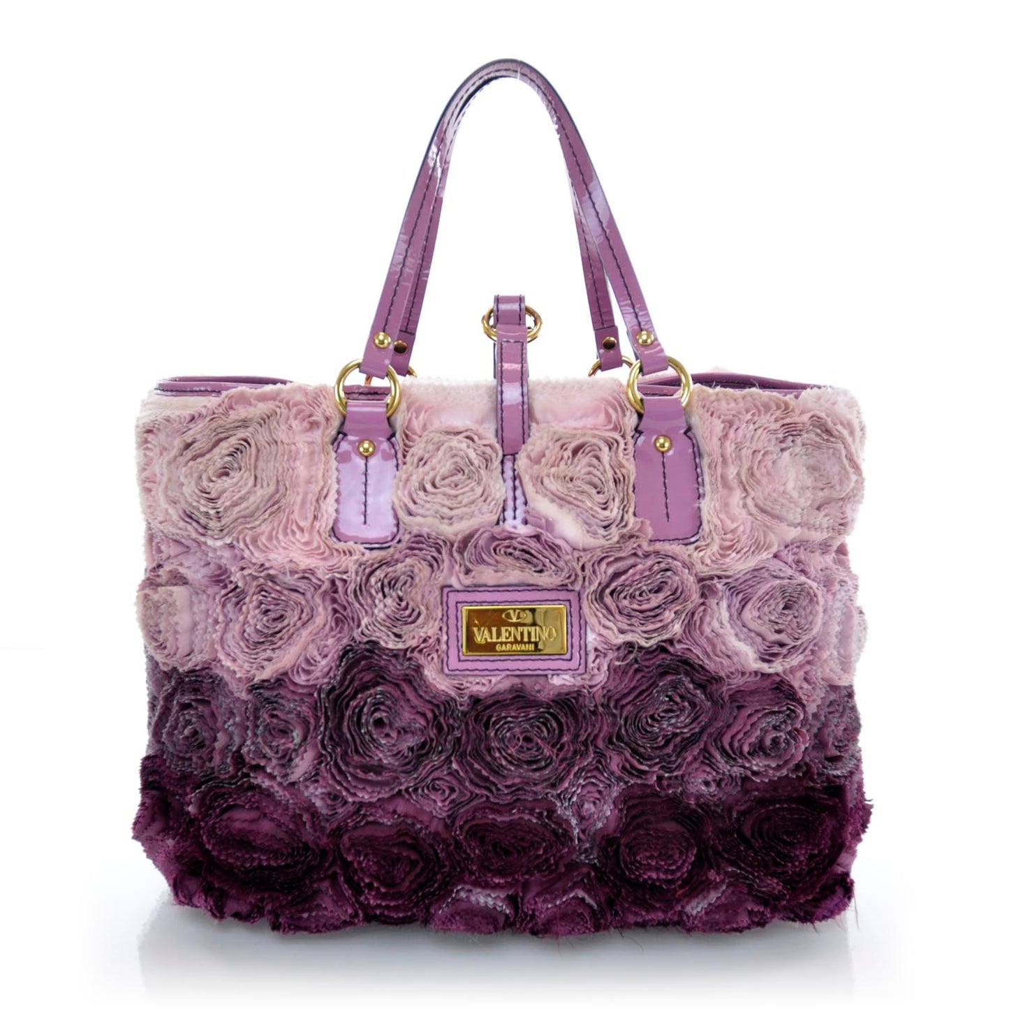 Satin Twill Rosette Tote