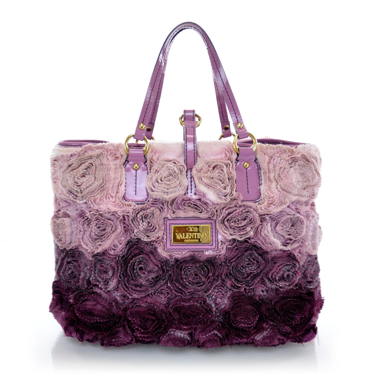 Valentino Garavani Satin Twill Rosette Tote 1 of 12
