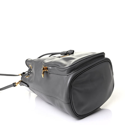 Prada Light Calfskin Saffiano Mini Bucket Crossbody Bag Marmo 3 of 5