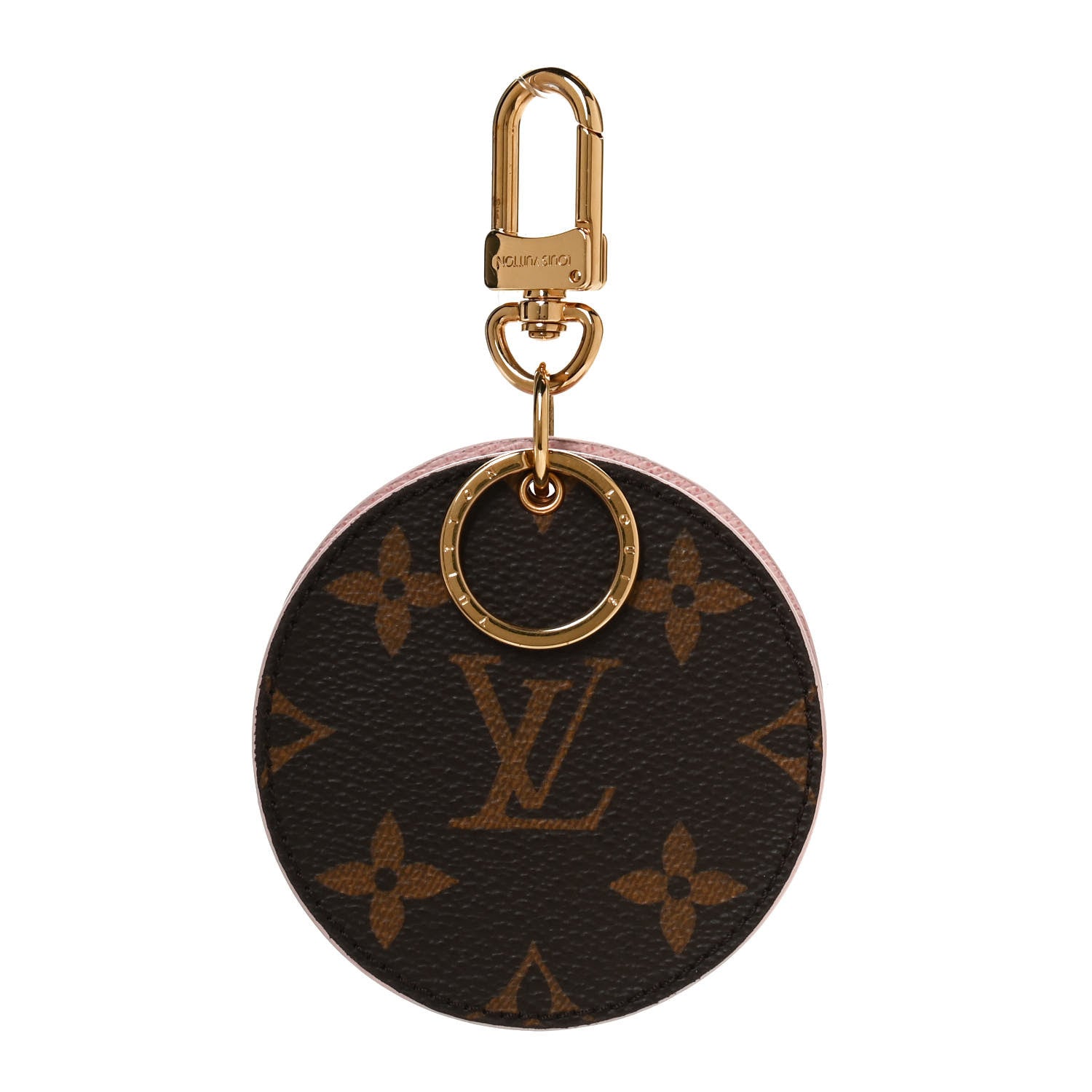 Louis Vuitton Monogram LV Mirror Bag Charm Key Holder Rose Ballerine 1 of 7