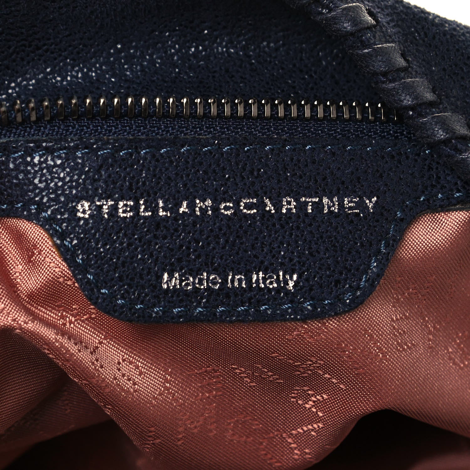 Stella McCartney Shaggy Deer Falabella Fold Over Tote Navy 6 of 13