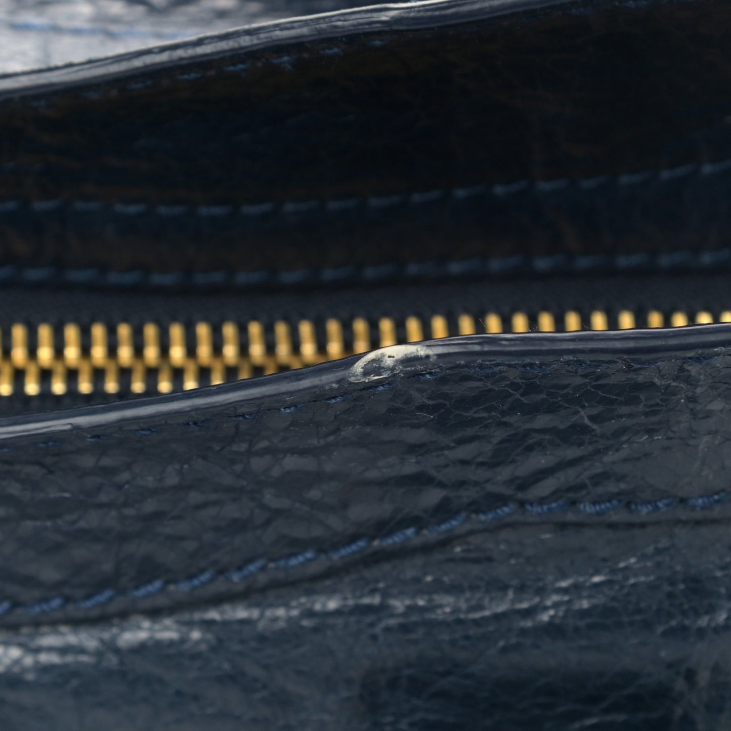 Agneau Giant 12 Gold Hardware City Bleu Obscur