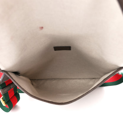 Gucci GG Supreme Monogram Web Medium Neo Vintage Flap Messenger Bag Beige New Acero 5 of 12