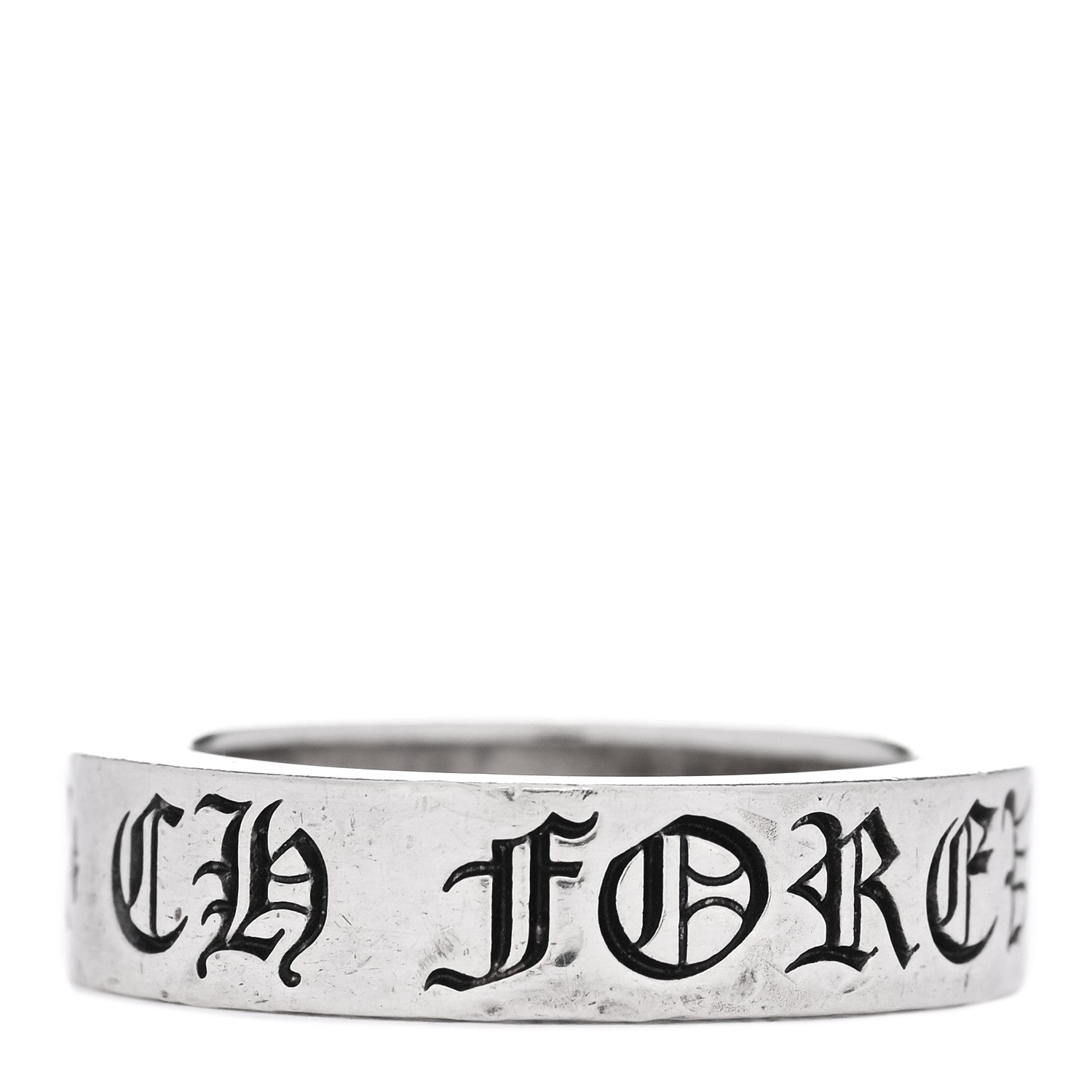 Chrome Hearts Sterling Silver Cross CH Forever Spacer Ring 57 8 1 of 5