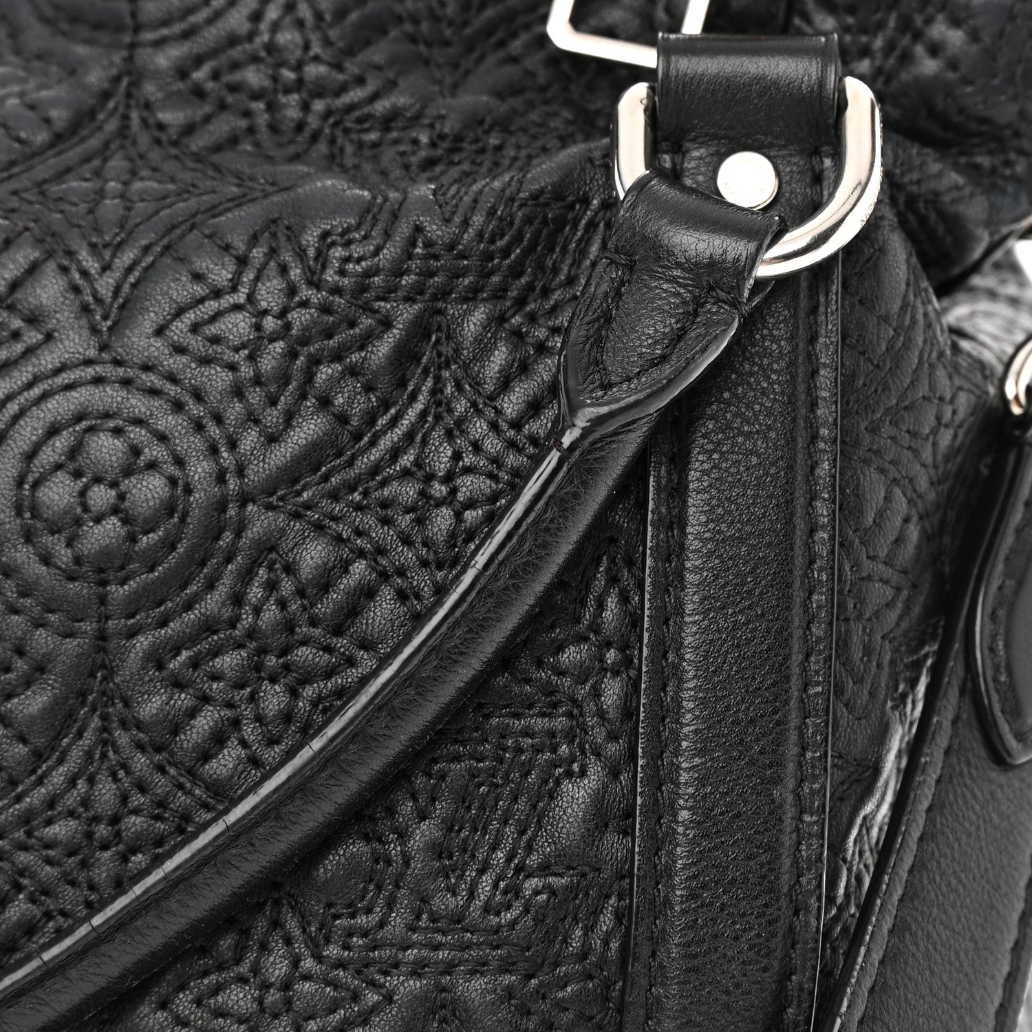 Louis Vuitton Monogram Lambskin Antheia IXIA MM Black 12 of 15