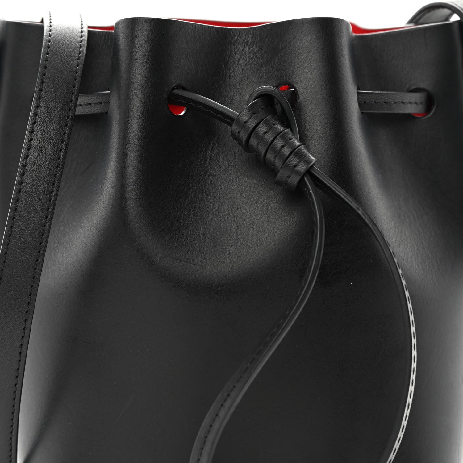 Mansur Gavriel Calfskin Mini Mini Bucket Bag Black Flamma 8 of 12