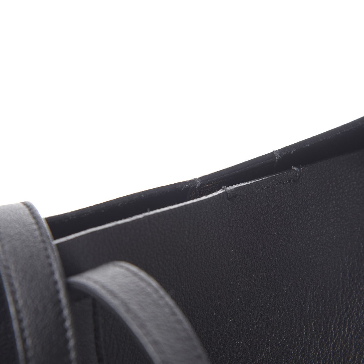 Calfskin Large Shopping Tote Black