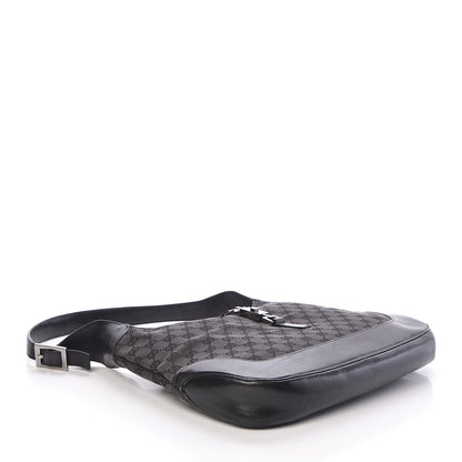 Gucci Monogram Jackie O Hobo Black 2 of 12