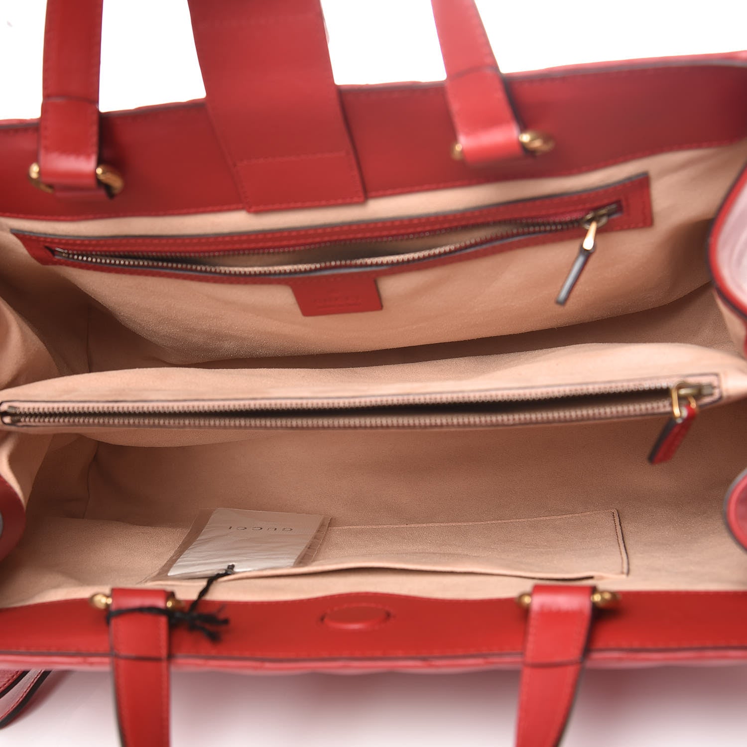 Gucci Calfskin Matelasse Medium GG Marmont Tote Hibiscus Red 6 of 10