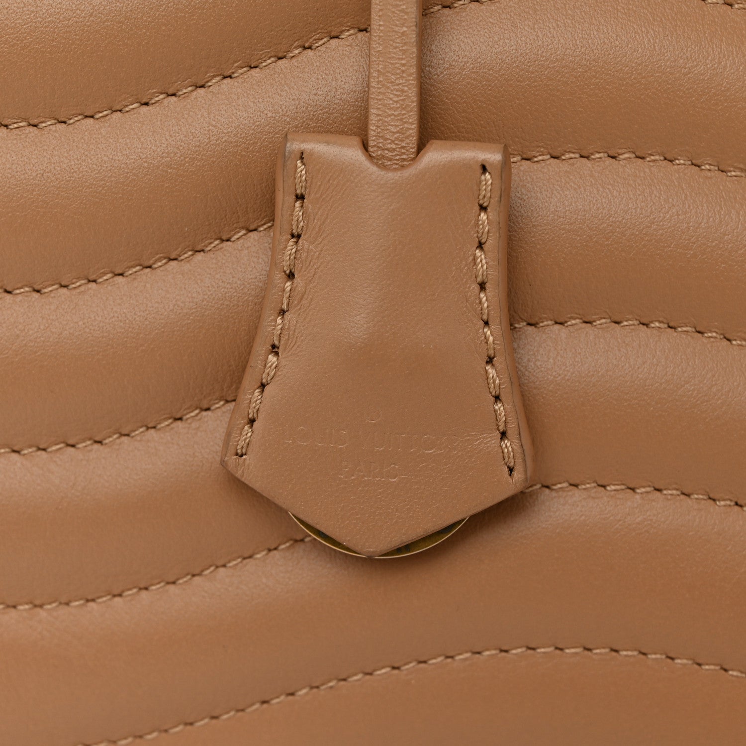 Louis Vuitton Calfskin New Wave Chain Tote Noisette 6 of 12