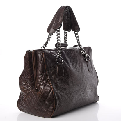 Chanel Calfskin Medium Perfect Day Tote Dark Brown 3 of 12